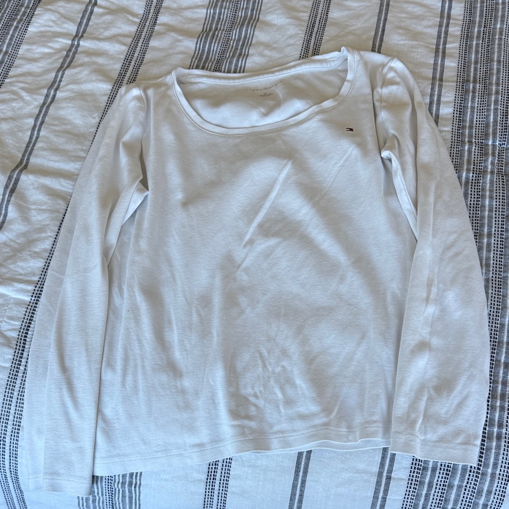 White Long Sleeve Top